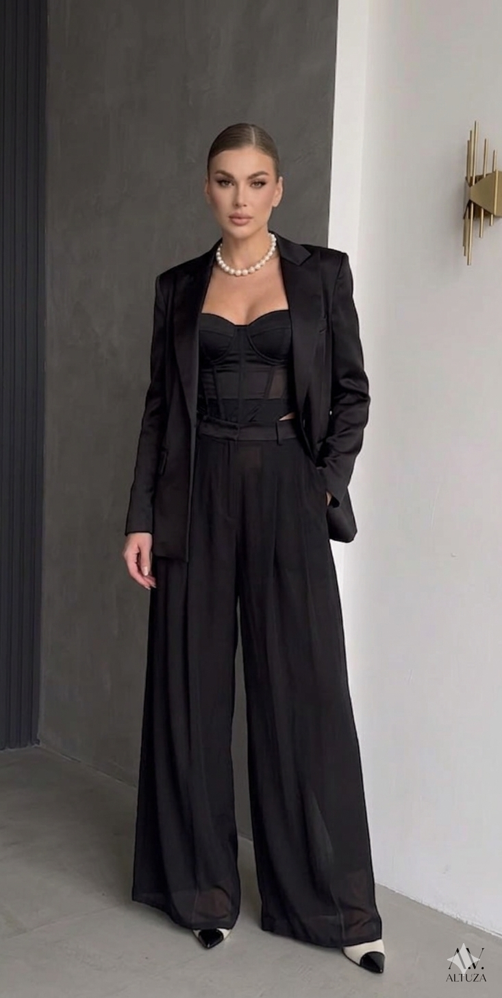 Pantalon tailleur fluide